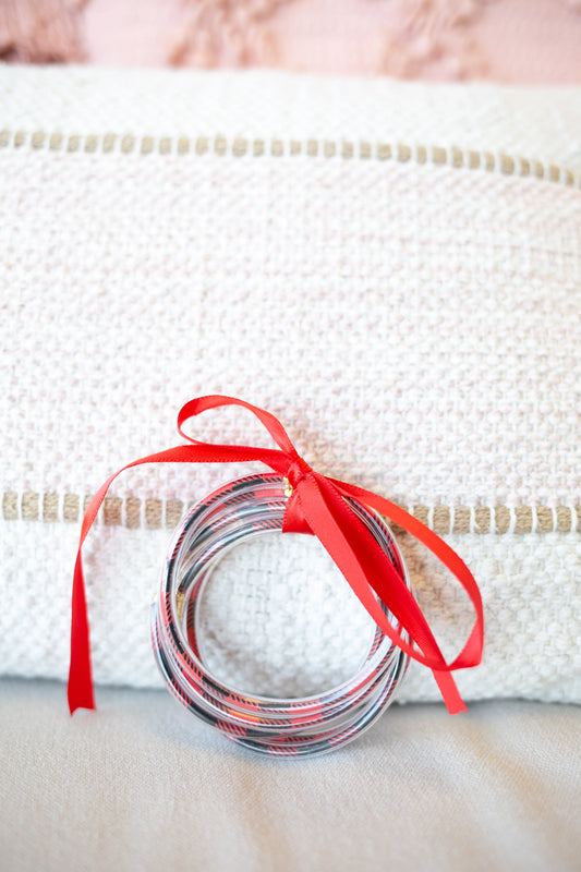 Gameday Bangles - Red/Black