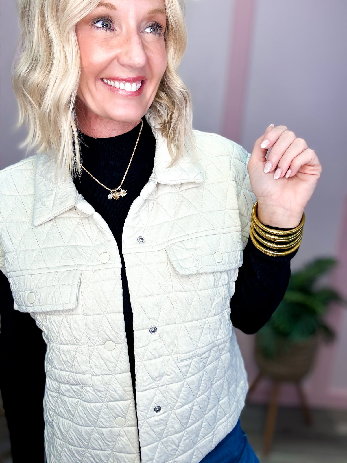 Mock Neck Ribbed Essential