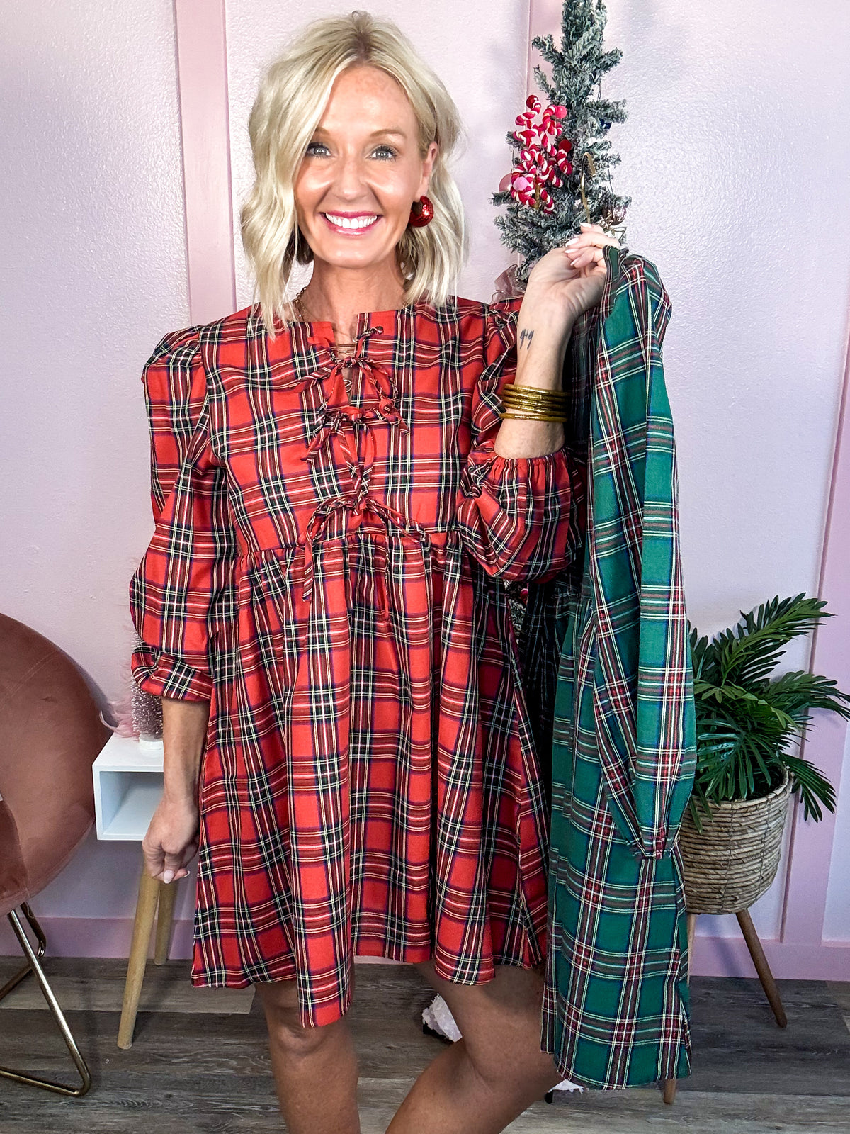 Plaid About You Dress