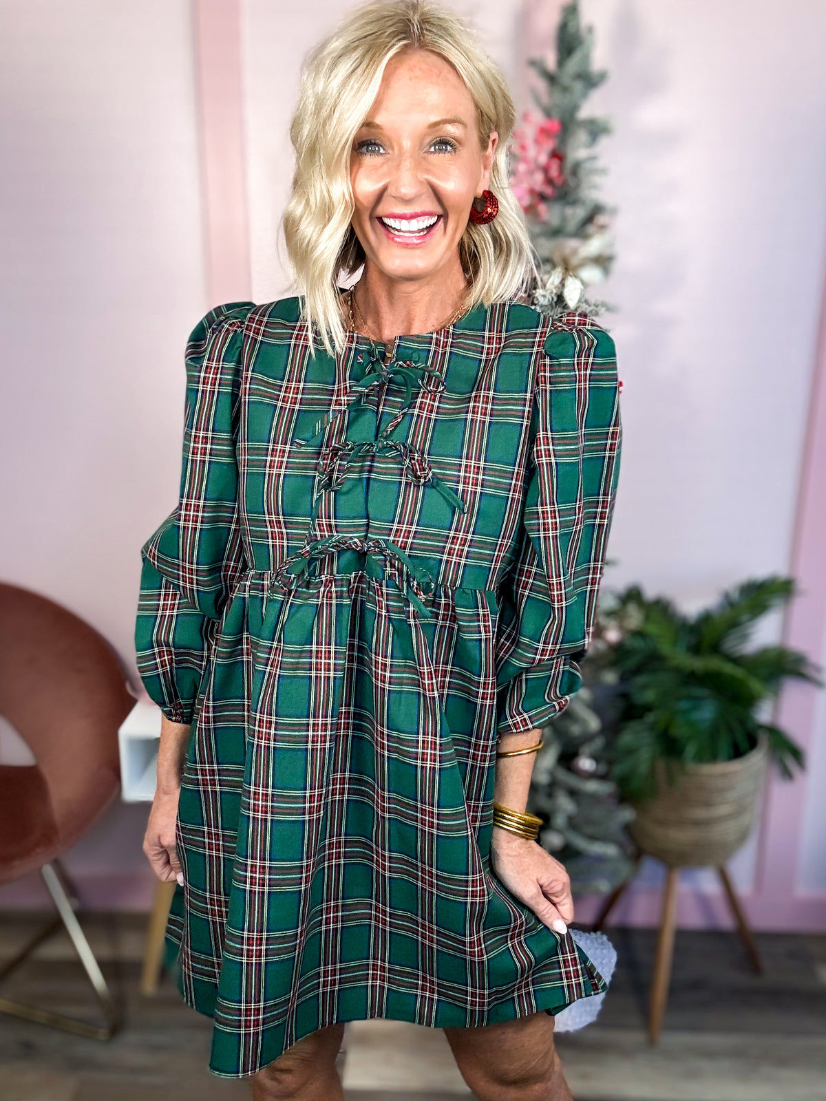 Plaid About You Dress