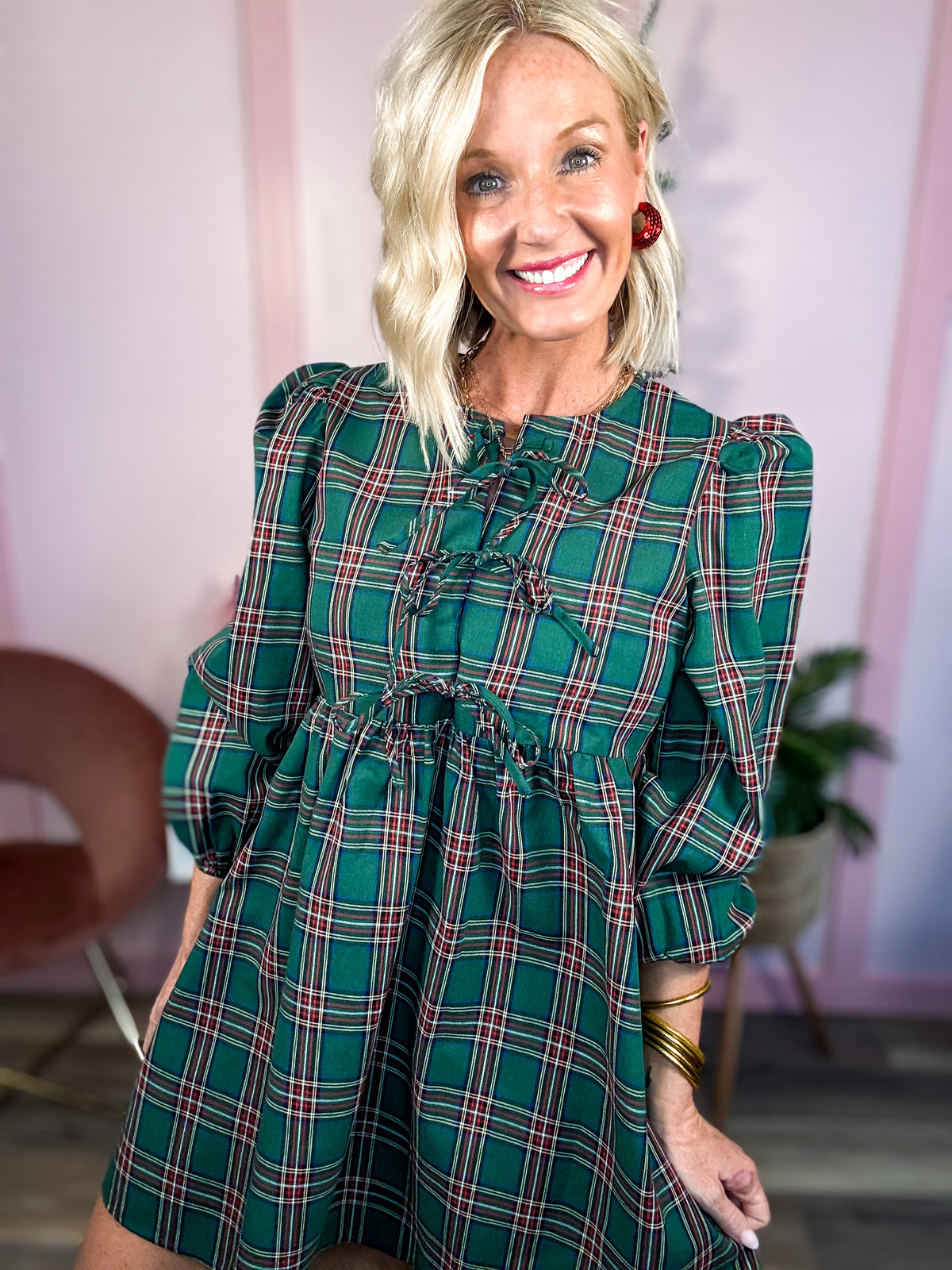 Plaid About You Dress