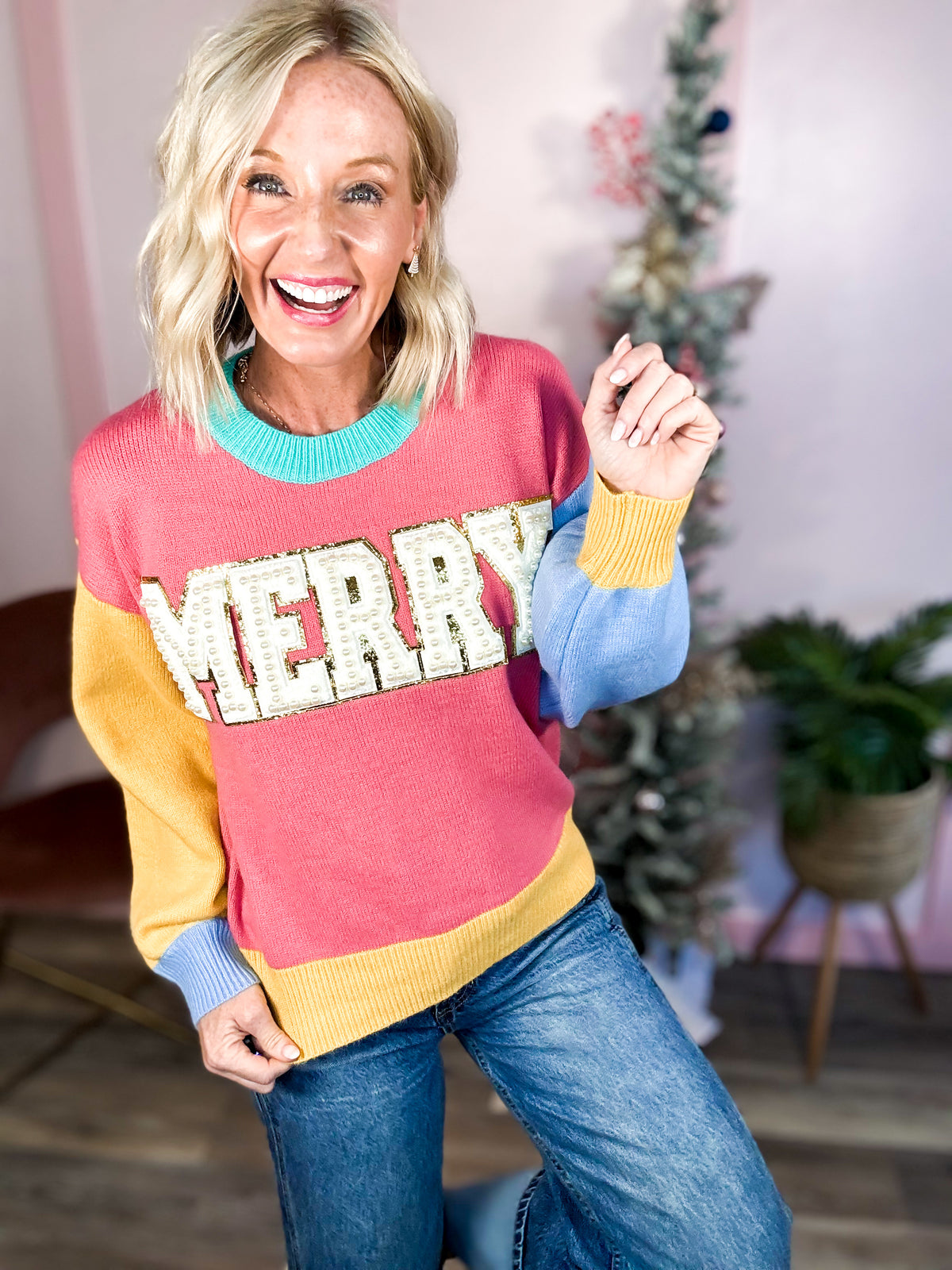 Merry Of Pearls Sweater